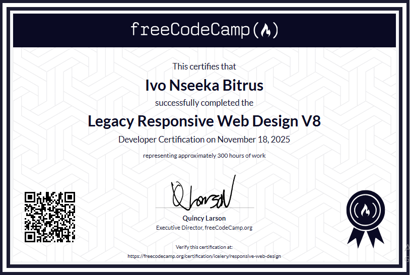 Responsive Web Design Certification